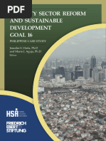 Security Sector Reform and Sustainable Development Goal 16: Philippine Case Study