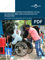 COVID-19 en Contextos Humanitarios: ¡No Hay Excusas para Dejar Atrás A Las Personas Con Discapacidad!