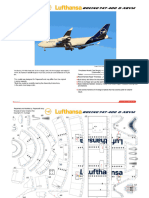 Lufthansa B747-400 D-ABVM Papercraft Template