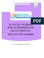 Plan de Trabajo Por Efemerides de Noviembre