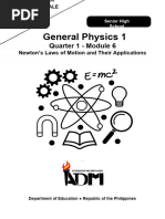 6 General Physics1 12 - Q2 - Mod6 Newtons Laws of Motion v5