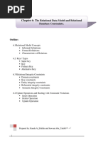 Ch6 - The Relational Data Model and Relational Database Constraints