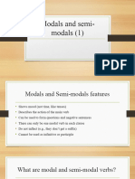 Modals and Semi-Modals