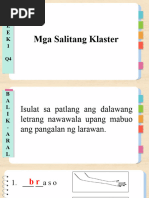 Filipino3 - K4 - M1 - Mga Salitang Klaster | PDF