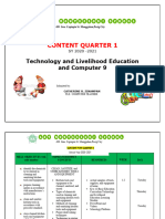 Course Content in Grade 9 1st Quarter