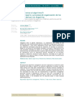 La Organización Vence Al Algoritmo (?) Plataformas de Reparto y Procesos de Organización de Los Trabajadores de Delivery en Argentina