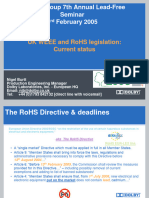 UK WEEE and RoHS Legislation: Current Status (2005)