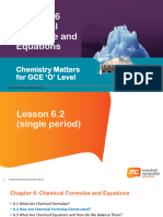 Chemical Formulae and Equations Teacher's