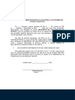 DECLARAÇÃO DE HIPOSSUFICIÊNCIA ECONÔMICA COM PEDIDO DE JUSTIÇA GRATUITA Modelo