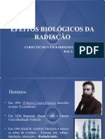 EFEITOS BIOLÓGICOS DA RADIAÇÃO 13.04 Biofísica Aula 2 Estagioo
