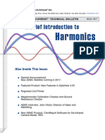 "Watts Current" Technical Bulletin... A Brief Introduction To Harmonics - Cahuvin Arnoux