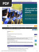 Ujjivan Small Finance Bank Transgender Scholarship 2024-25 (Win Up To INR 40,000)