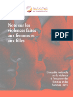 Note Sur Les Violences Faites Aux Femmes Et Aux Filles (Version Française)