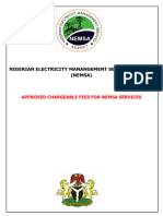 NEMSA Chargeable Fees