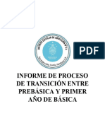 Informe de Proceso de Transición Prebásica La Buena Semilla Año 2023