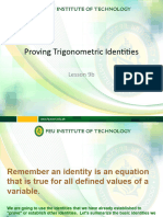 9b - Proving Trigonometric Identities