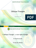 11a - Oblique Triangles
