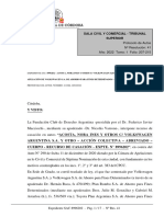 TSJ Revoca Fallo Cam 7 Crba Acosta Ordena Competencia Ordinaria Planes de Ahorro