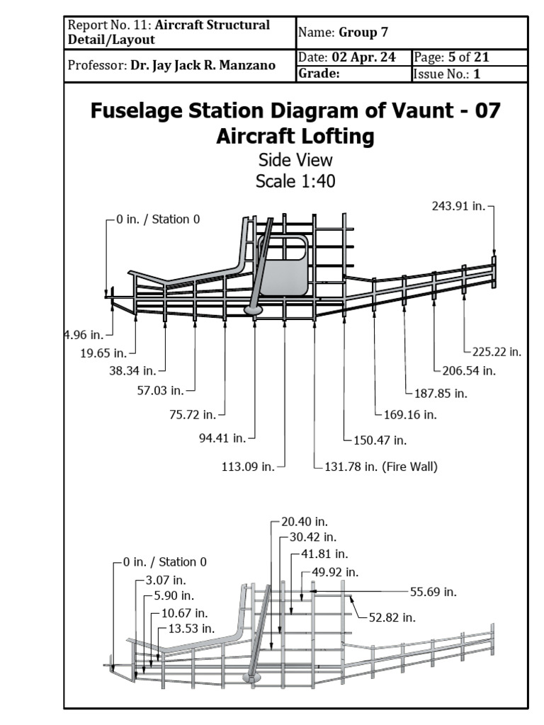 Aircraft Structural Layout Report | PDF