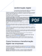 O que é transformação digital