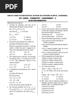 Xicbse Electrochemistry Ass 4 QP