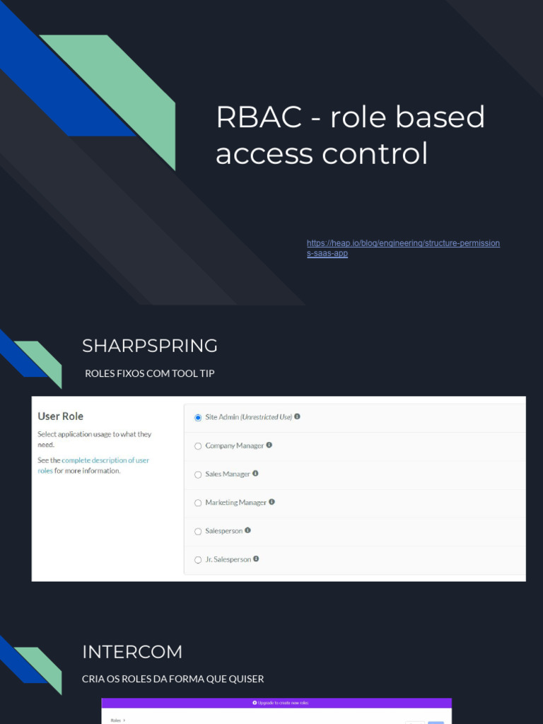 RBAC - role based access control | PDF