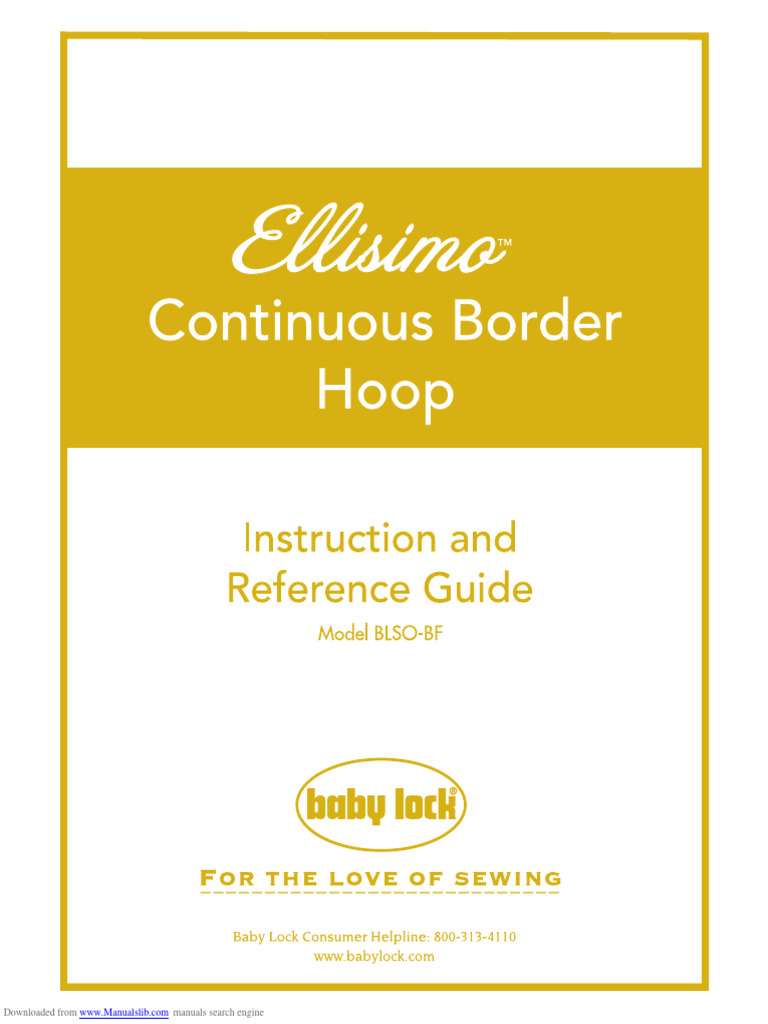 Continuous Border Hoop Guide | PDF | Embroidery | Sewing Machine