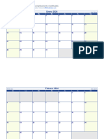 Enero 2024: Este Calendario Es Imprimible y Completamente Modificable