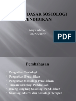 Konsep Dasar Sosiologi Pendidikan