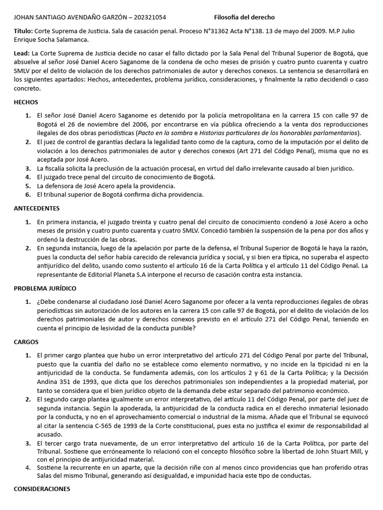 Violación de Derechos de Autor | PDF | Derecho penal | Ley Pública