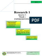 1 ST Week Conducting Experiment