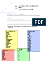 Food Evaluation 1