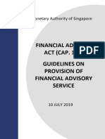 Guidelines On Provision of Financial Advisory Service 10 July 2019