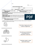 Evaluación Ciencias Naturales Unidad 1