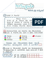 2º ano - Português - letra F