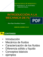 Clase 2 Introducción Mecanica de Fluidos 2016 II