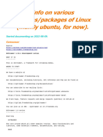 Ubuntu Packages-Libraries Tech Info - For Dev Reference