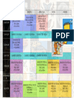 Horario Semanal A4 Claro y Sencillo para Imprimir Blanco y Negro