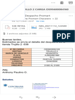 Correo Supervisor Almacén 1 Promart Chacarero