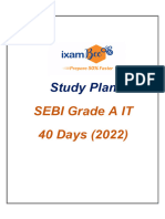 SEBI Grade A IT 40 Days Study Plan