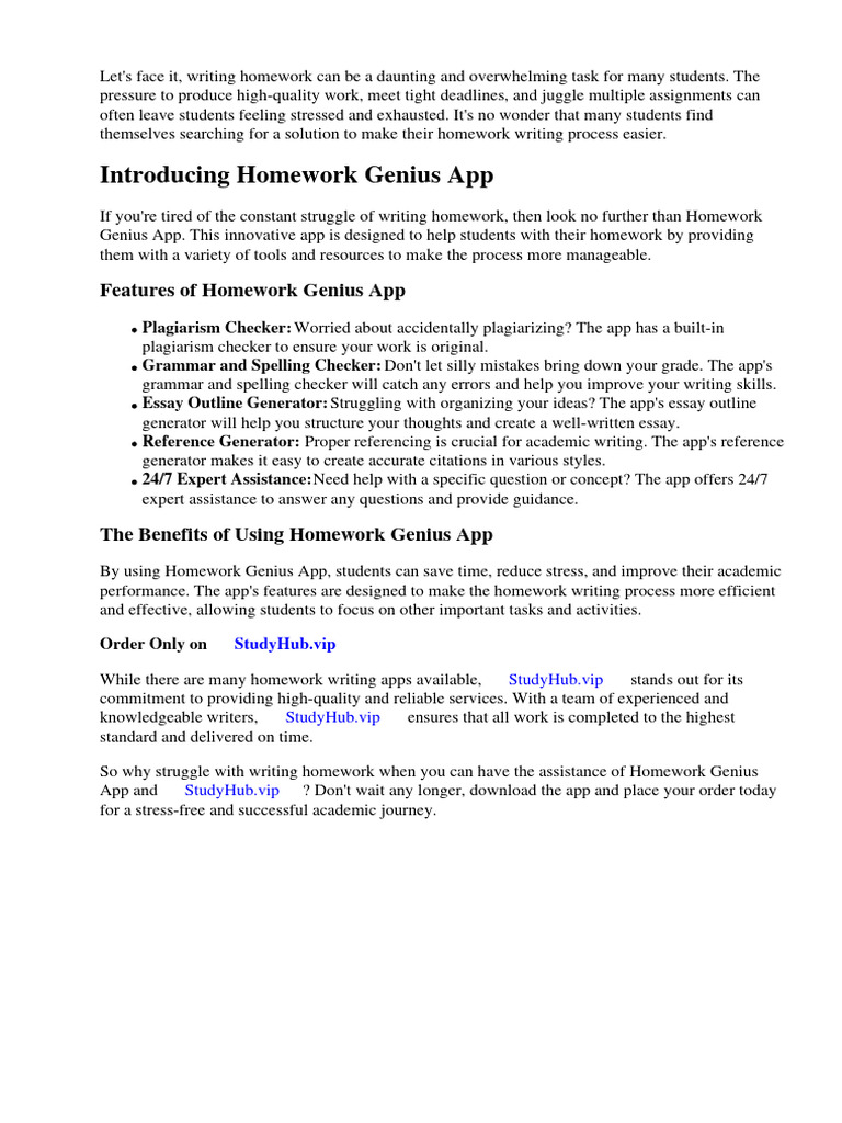 Homework genius app download free pdf homework mobile app