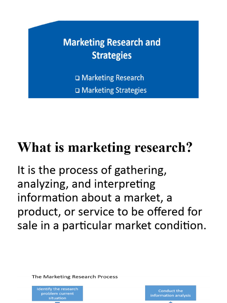 Marketing Research Process and Strategies | PDF | Marketing Research ...