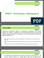 SM815 - Performance Management