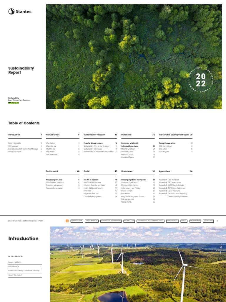 2022 Stantec Sustainability Report | PDF | Sustainability | Economies