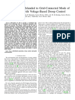 Transition From Islanded To Grid-Connected Mode of Microgrids With Voltage-Based Droop Control