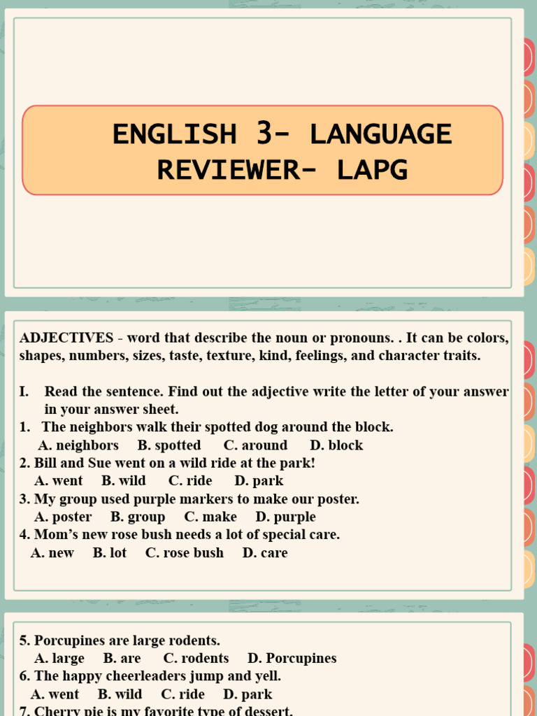 Elln English Language Reviewer | PDF