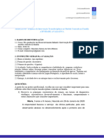 ATIVIDADE AVALIATIVA - MÓDULO 09 - Proposta de Intervenção Transdisciplinar No Modelo Centrado Na Família