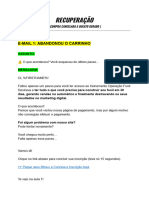 E-MAILS DE RECUPERAÇÃO