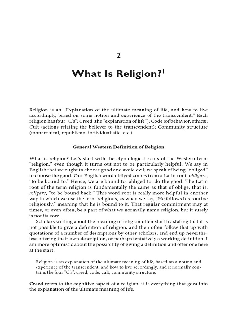 Swidler - 2014 - What Is Religion | PDF | Idolatry | Religious Studies
