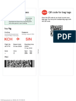E-Boarding Pass QR Code For Bag Tags